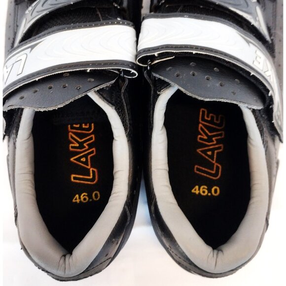 Lake CX165 Cycling Shoes Black/Silver Size 46 EUR